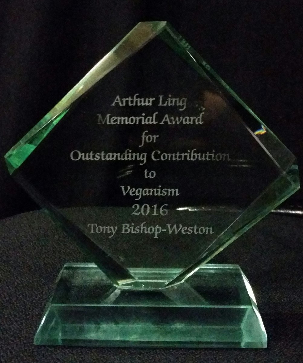 Arthur Ling Vegan Lifetime Achievement Award Tony Bishop-Weston Vegan Chef